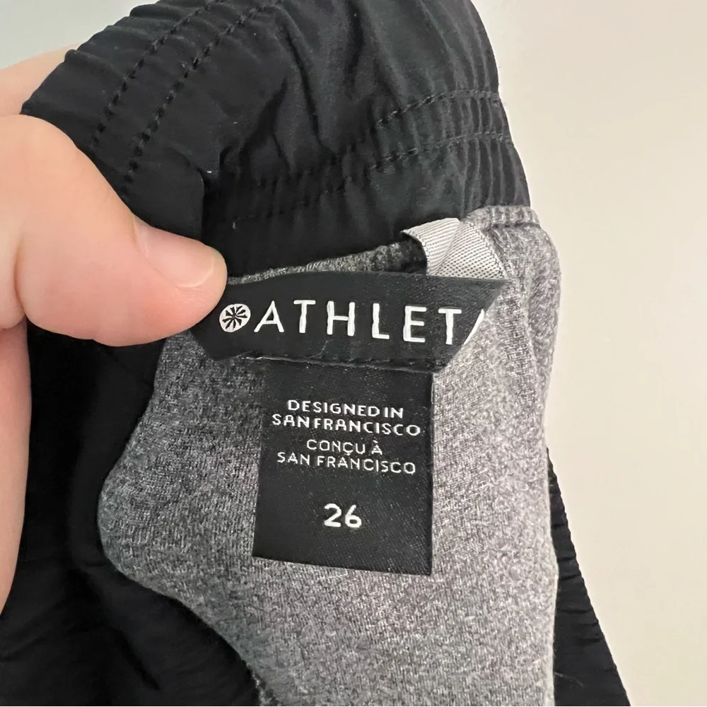 Athleta Brooklyn Lined Jogger Black Women's Size 26 Athletic Athleisure Casual